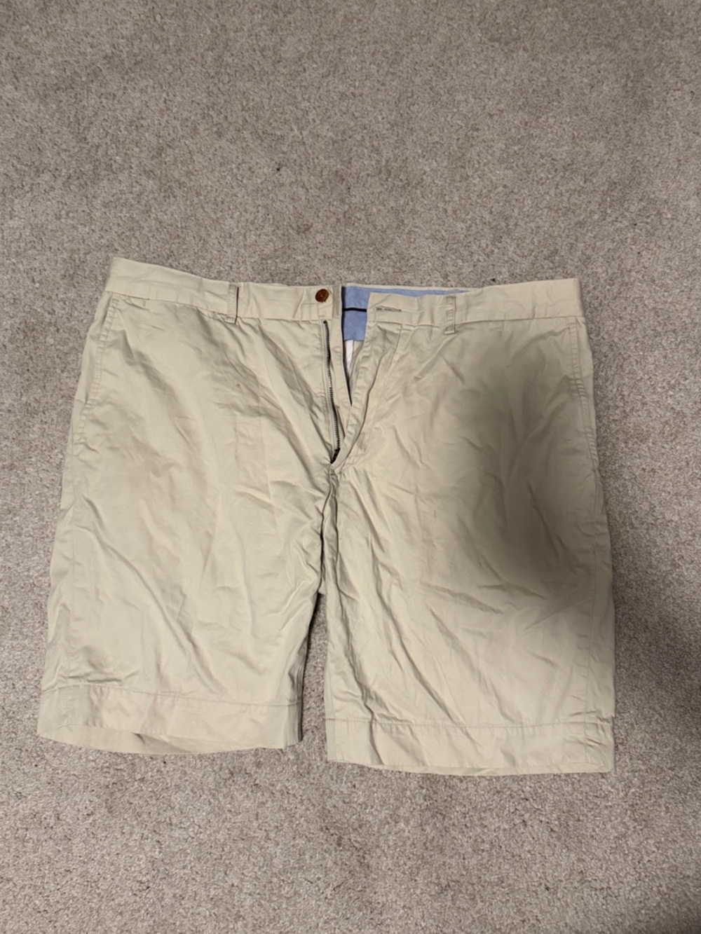 Polo by Ralph Lauren Men's Beige Flat-Front Shorts